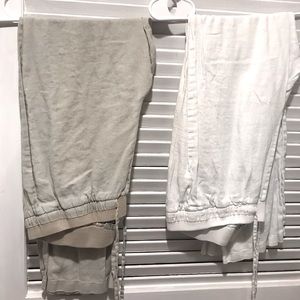 LINEN PANTS set of 2